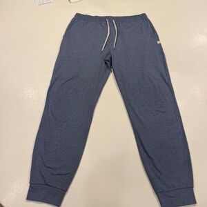Vuori Performance Jogger, Size L, Heathered Light Blue, Like New